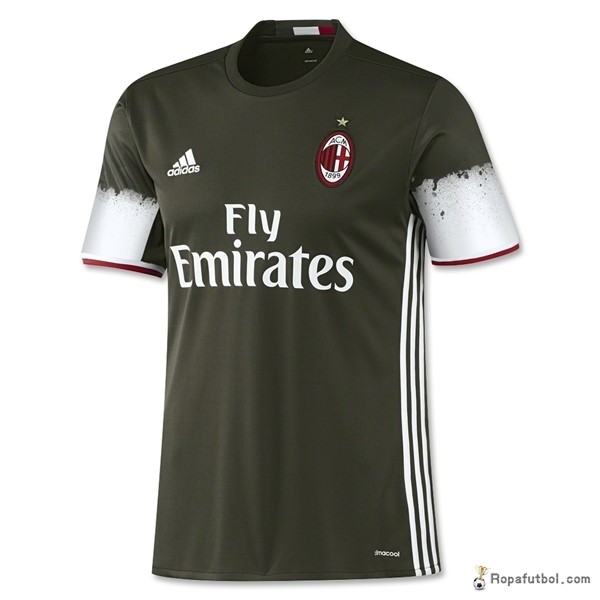 Camiseta AC Milan Replica Tercera Ropa 2016/17 Marino Verde